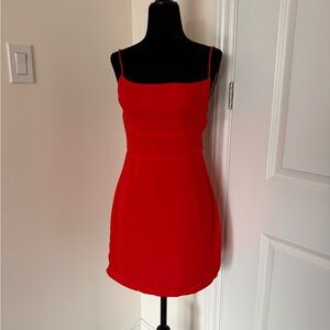 Superdown Backless Mini Red Dress